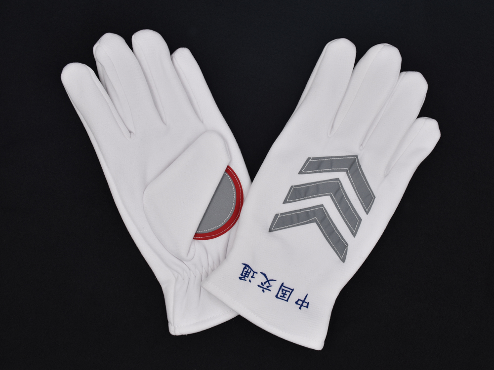 交通加绒反光值勤手套